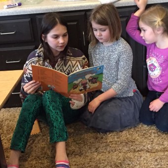 Students Reading Together